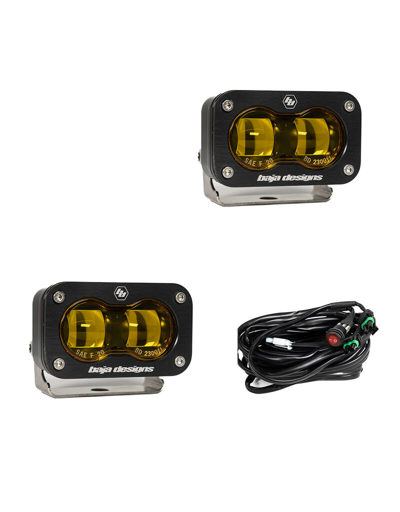 S2 SAE LED Auxiliary Light Pod Pair – Universal, by BAJA DESIGNS