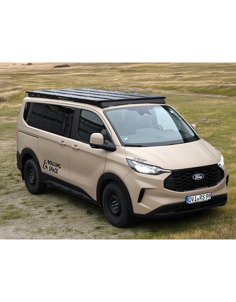 Space Rack Advanced long – le système de galerie de toit modulaire universel pour Ford Transit/Tourneo Custom type V710/NRN/NXN et VW Transporter T7 type MSN, empattement court