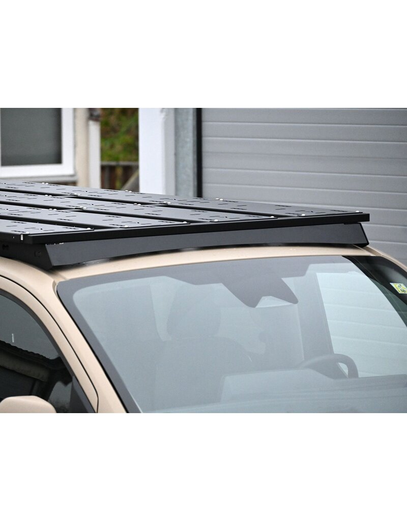 Space Rack Advanced long – modular universal roof rack system for Ford Transit/Tourneo Custom (V710/NRN/NXN) & VW Transporter T7 (MSN), short wheel base