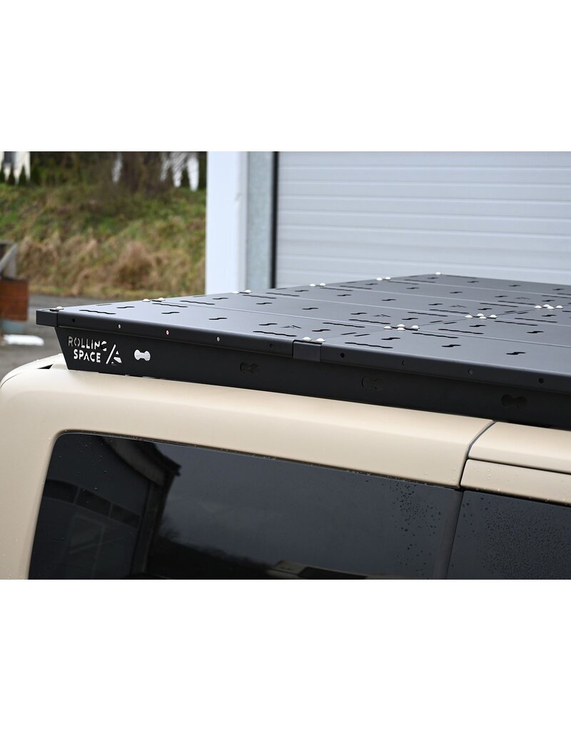 1/2 Space Rack PRO – modulares universelles Dachträgersystem für Ford Transit/Tourneo Custom (V710/NRN/NXN) & VW Transporter T7 (MSN) mit kurzem Radstand