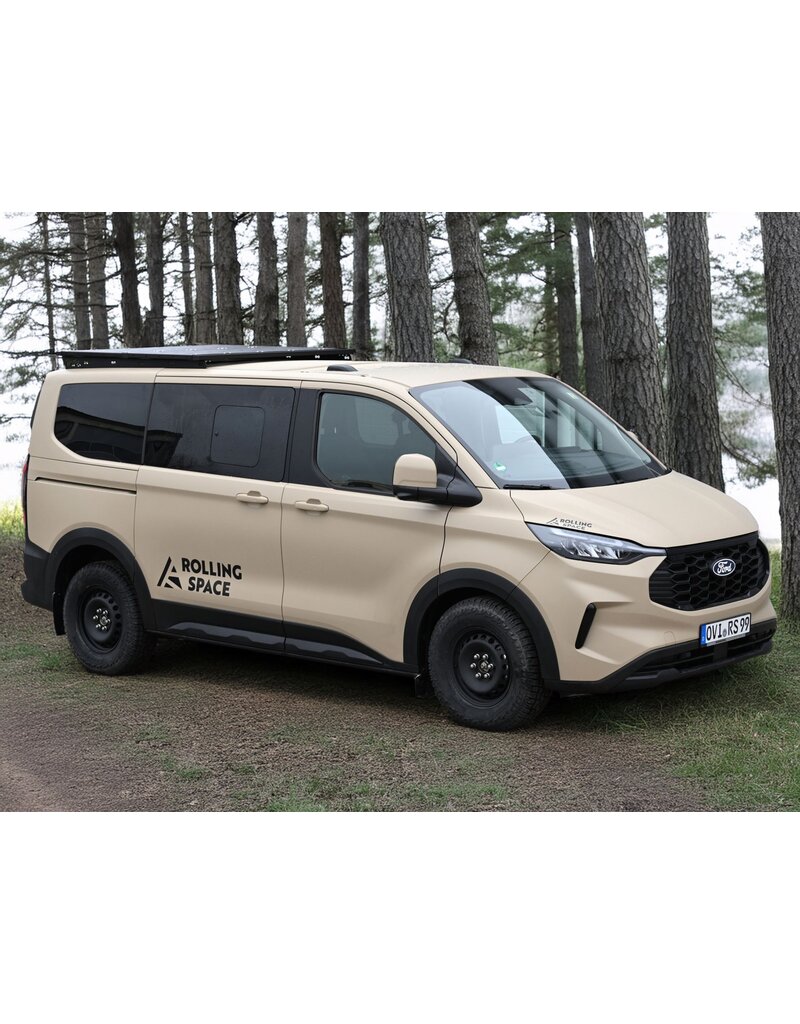 1/2 Space Rack PRO – modular universal roof rack system for Ford Transit/Tourneo Custom (V710/NRN/NXN) & VW Transporter T7 (MSN) with short wheel base