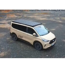 Space Rack PRO lang – modulares universelles Dachträgersystem für Ford Transit/Tourneo Custom (V710/NRN/NXN) & VW Transporter T7 (MSN) mit kurzem Radstand