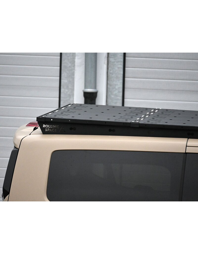 Space Rack PRO lang – modulares universelles Dachträgersystem für Ford Transit/Tourneo Custom (V710/NRN/NXN) & VW Transporter T7 (MSN) mit kurzem Radstand