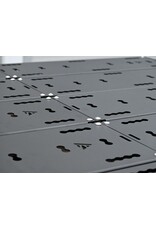 Space Rack PRO lang – modulares universelles Dachträgersystem für Ford Transit/Tourneo Custom (V710/NRN/NXN) & VW Transporter T7 (MSN) mit kurzem Radstand