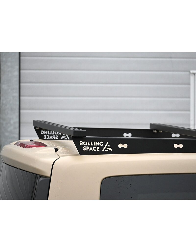 long Basic Space Rack – modular universal roof rack system for Ford Transit/Tourneo Custom (V710/NRN/NXN) & VW Transporter T7 (MSN) with long wheel base