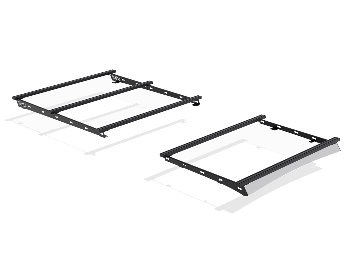 Basic Space Rack long – le système de galerie de toit modulaire universel pour Ford Transit/Tourneo Custom type V710/NRN/NXN et VW Transporter T7 type MSN à empattement long