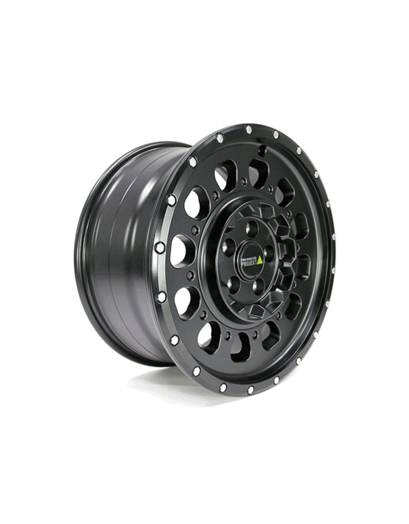 TWIN-MONOTUBE-PROJEKT-AT3-HD, 8,5x18'' HEAVY DUTY Jante alu dur en noir satiné spécialement pour Mercedes Sprinter VS30/ (907/910) + Sprinter NCV3 (906) + VW Crafter 1