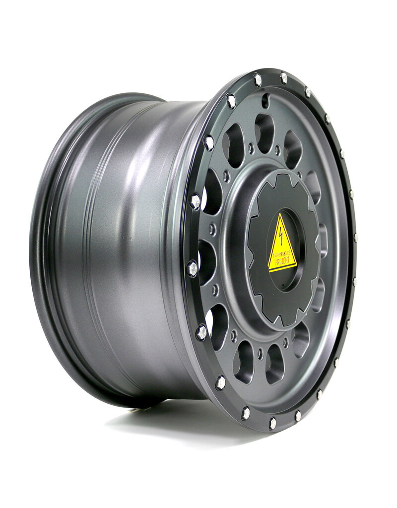 TWIN-MONOTUBE-PROJEKT-AT3-HD, 8,5x18'' HEAVY DUTY ALUMINUM WHEEL IN STONE, specially for Mercedes Sprinter VS30/ (907/910) + Sprinter NCV3 (906) + VW Crafter 1