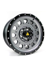 TWIN-MONOTUBE-PROJEKT-AT3-HD, 8,5x18’’ HEAVY DUTY SCHWERLAST ALUFELGE IN STONE speziell für VW Crafter 2 (SY) + MAN TGE 