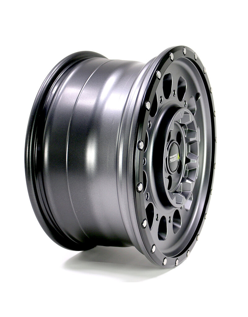 TWIN-MONOTUBE-PROJEKT-AT3-HD, 8,5x18'' HEAVY DUTY ALUMINUM WHEEL IN STONE, specially for VW Crafter 2 (SY) + MAN TGE 