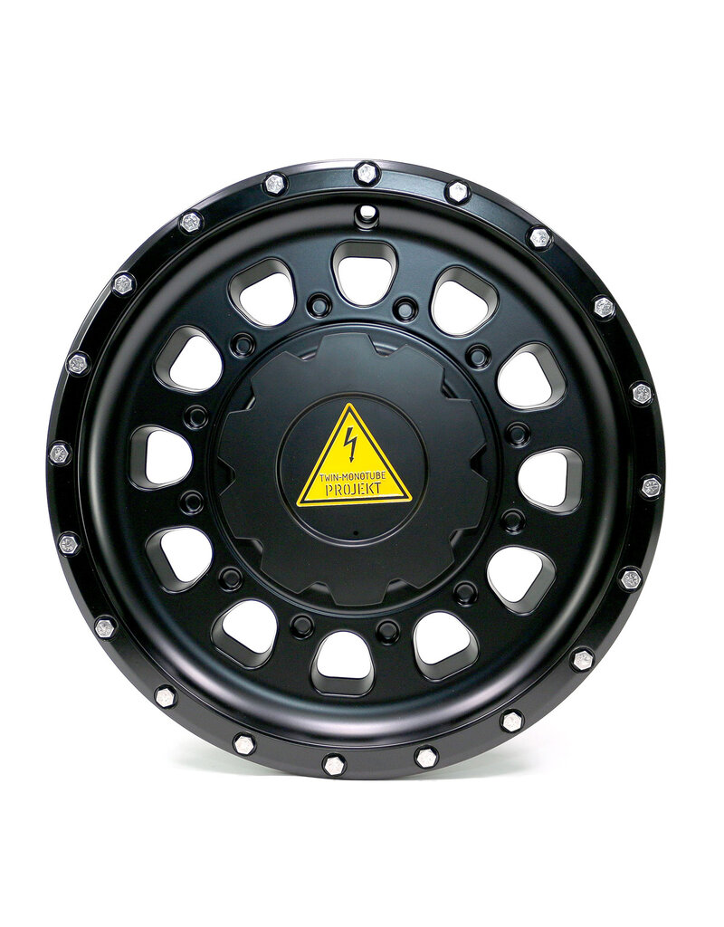 TWIN-MONOTUBE-PROJEKT-AT3-HD, 8,5x18’’ HEAVY DUTY SCHWERLAST ALUFELGE IN SEIDENMATT-SCHWARZ speziell für VW Crafter 2 (SY) + MAN TGE