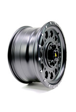 TWIN-MONOTUBE-PROJEKT-AT3-HD, 8,5x18’’ HEAVY DUTY SCHWERLAST ALUFELGE IN SEIDENMATT-SCHWARZ speziell für VW Crafter 2 (SY) + MAN TGE