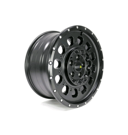 TMP-AT3-HD, 8,5x18’’ HEAVY DUTY SCHWERLAST ALUFELGE IN SEIDENMATT-SCHWARZ speziell für VW Crafter 2 (SY) + MAN TGE