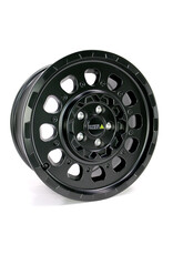 TWIN-MONOTUBE-PROJEKT-AT3-HD-MONOBLOC 8,5x18 ZOLL IN SEIDENMATT-SCHWARZ HEAVY-DUTY SCHWERLAST Aluminiumfelge speziell für VW T5, T6, T6.1 (8Jx18H2, ET47 , 5x120/MLB 65,1mm)