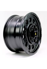 TWIN-MONOTUBE-PROJECT-AT3-HD-MONOBLOC 8.5x18 INCH IN SILK MATT BLACK HEAVY-DUTY ALUMINUM RIM SPECIALLY DESIGNED FOR VW Crafter /MAN TGE (SY) 8Jx18H2, ET57 , 5x120/ 65,1 mm