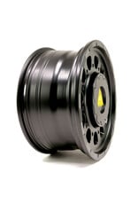 TWIN-MONOTUBE-PROJECT-AT3-HD-MONOBLOC 8.5x18 INCH IN SILK MATT BLACK HEAVY-DUTY ALUMINUM RIM specially designed for Fiat Ducato 3 MAXI version (250) + Peugeot Boxer + Citroen Jumper, 8.5Jx18H2, ET 57, 5x130 CB 78.1 mm