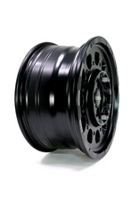 TWIN-MONOTUBE-PROJEKT-AT3-HD-MONOBLOC 8,5x18 ZOLL IN SEIDENMATT-SCHWARZ HEAVY-DUTY SCHWERLAST Aluminiumfelge speziell für Ford Tourneo Custom / Transit / Nugget V710 (NRN/NXN) und VW Transporter 2025+, 8,5Jx18H2, ET 50, 6x120 , NBL 74,55 mm