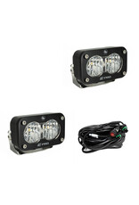 S2 Pro Black LED Auxiliary Light Pod Pair – Universal, by BAJA DESIGNS