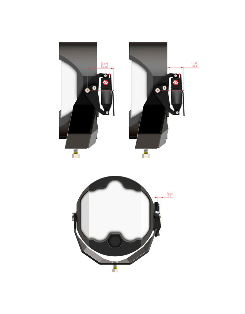 Reflex Light Actuator Kit – LP4/LP6/LP9/XL-M Housing - Universal by Baja Designs