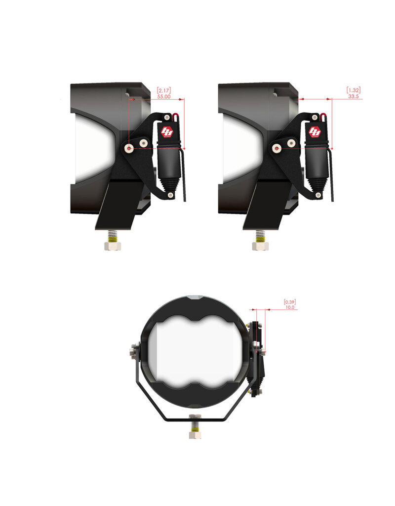 Reflex Light Actuator Kit – LP4/LP6/LP9/XL-M-Gehäuse – Universal von Baja Designs
