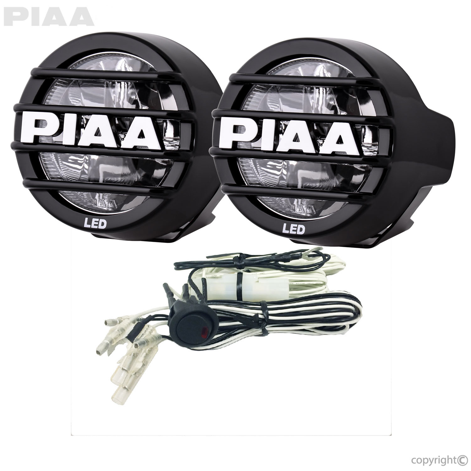 Kit antibrouillard LED PIAA LP530 – BLANC– Faisceau large – Lot de 2