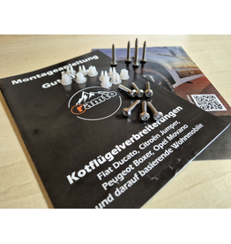 Befestigungsmaterial aus Edelstahl für eine Achse 