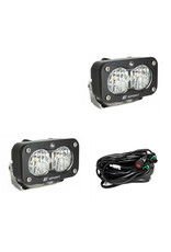 S2 Sport Black LED Auxiliary Light Pod Pair – Universal, by BAJA DESIGNS