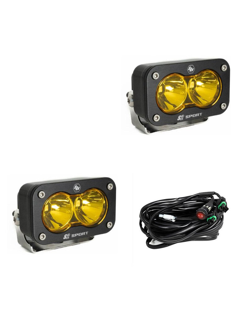 S2 Sport – Schwarzes LED-Zusatzscheinwerfer-Paar – Universal, von BAJA DESIGNS