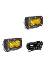 S2 Sport Black LED Auxiliary Light Pod Pair – Universal, by BAJA DESIGNS