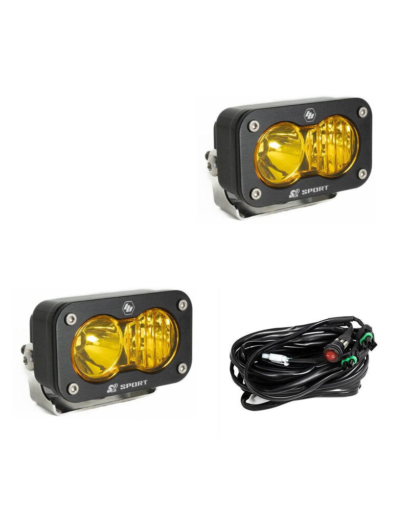 S2 Sport – Paire de projecteurs LED auxiliaires noirs – Universel, de BAJA DESIGNS