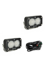 S2 Sport Black LED Auxiliary Light Pod Pair – Universal, by BAJA DESIGNS
