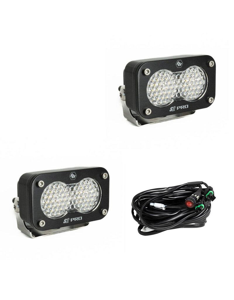 S2 Sport – Paire de projecteurs LED auxiliaires noirs – Universel, de BAJA DESIGNS