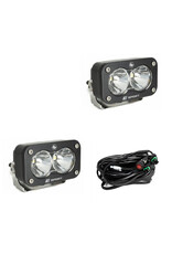S2 Sport Black LED Auxiliary Light Pod Pair – Universal, by BAJA DESIGNS