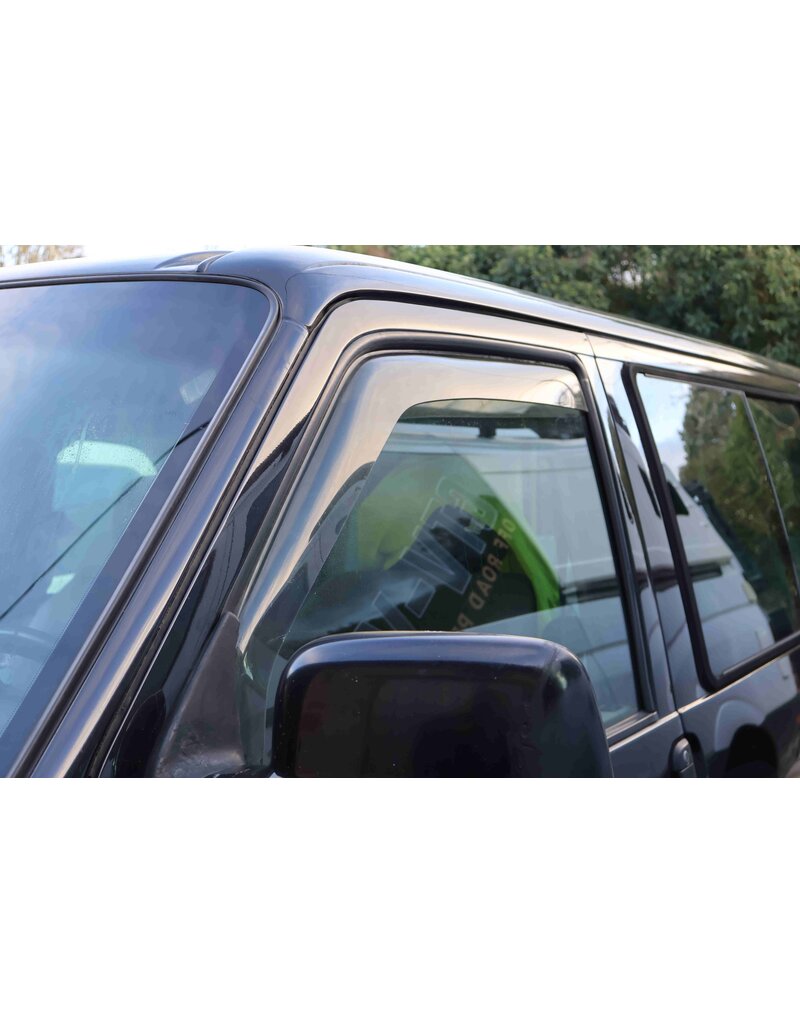 Rain/wind deflectors (pair) for VW-T4, smokey grey