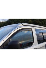 Rain/wind deflectors (pair) for Ford Transit Custom V710 (2024+) and VW T7 (2025+) , smoke gray