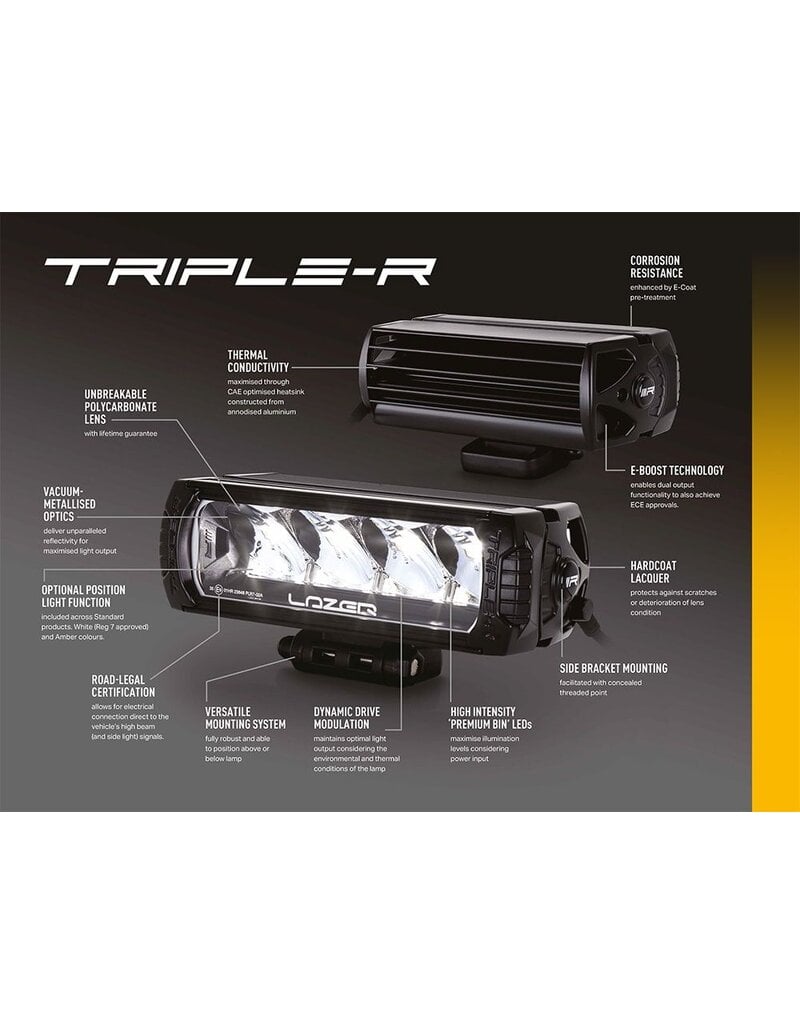 Peugeot Boxer (ab 2024) LAZER LED Triple-R 750 Kühlergrill-Einbausatz