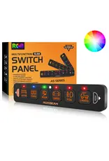 Auxbeam AS-R60  - 6 Gang RGB Slim Switch Panel, Toggle/ Momentary/ Pulsed Mode Supported