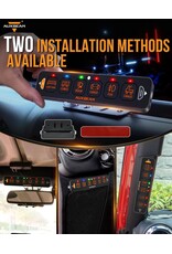 Auxbeam AS-R60 6-fach RGB-Schalterpanel, Kipp-/Moment-/Impulsmodus unterstützt