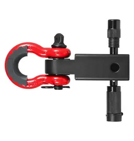 Attelage avec anneau de levage / manille oméga pour fixation carrée US 2 pouces, goupille de sécurité incluse