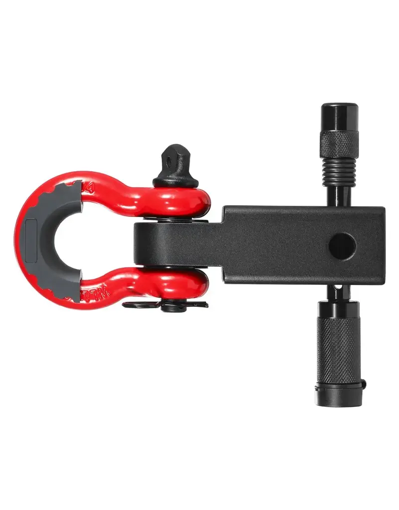 Attelage avec anneau de levage / manille oméga pour fixation carrée US 2 pouces, goupille de sécurité incluse