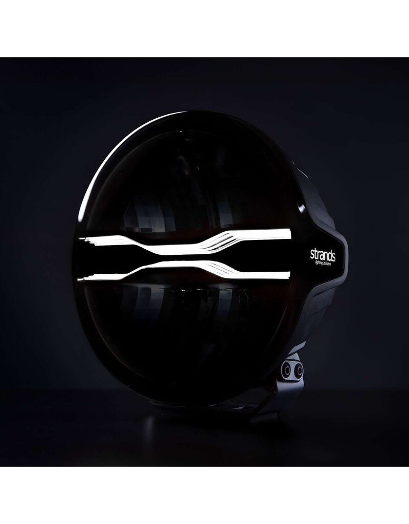 FOR9T DRAGON DRIVE DRIVING LIGHT 9″ avec feu de position blanc/ambre par STRANDS LIGHTING