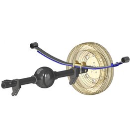 SET OF REAR LEAF SPRINGS / LIFT KIT 3-5 CM for Mercedes Sprinter 906 2WD rear-wheel drive , single tires, with single leaf spring ex works