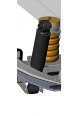 Paar verstärkte und verlängerte Gasdruck - Hinterachsdämpfer für MB Sprinter 906 2WD Heckantrieb