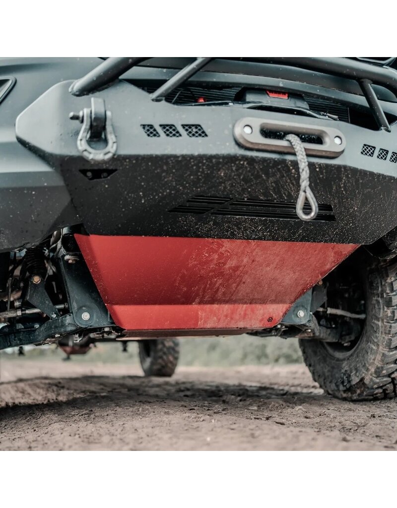 Engine Skidplate to fit together with the Sequoia Winchbumper made of 6mm aluminum, for MB Sprinter 907 AWD 2022-current