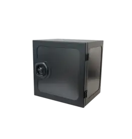 « Édition Weight Watchers » Grande boîte de rangement en fibre de carbone et aluminium, 50 x 40 x 60 cm