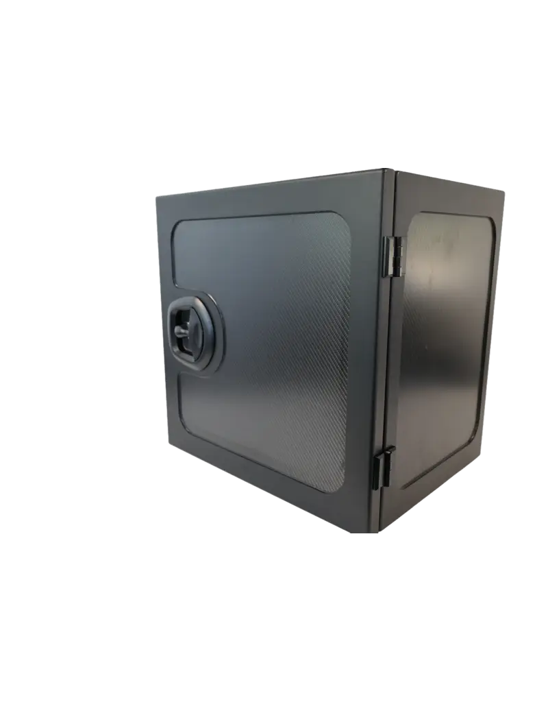 „Weight Watchers Edition“ – Große Aufbewahrungsbox aus Carbonfaser und Aluminium, 50 x 40 x 60 cm