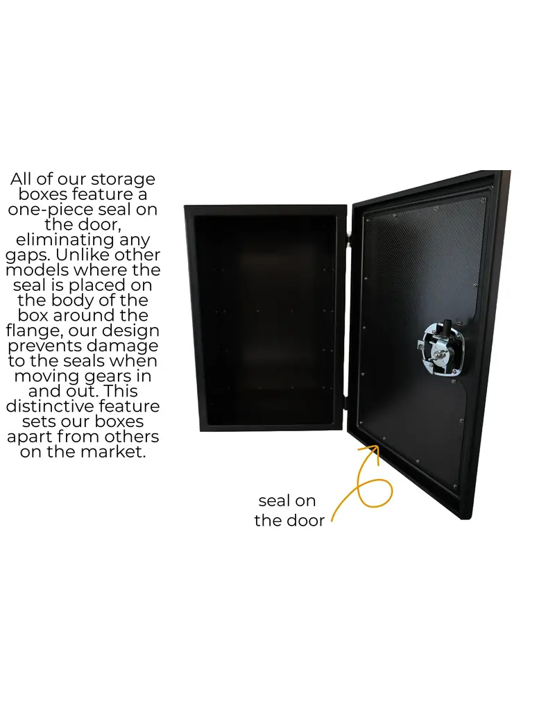 « weight watcher edition » Carbon Fiber Aluminum XL Storage Box 50x40x75 cm