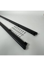 Schwellerschutzrohre (Rockslider), für Ford Transit / Tourneo Custom V710 & VW T7 -  L2 (langerRadstand) - schwarz, pulverbeschichtet von Terranger