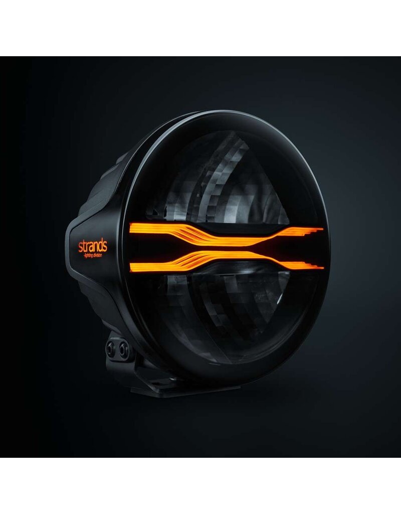 FOR9T DRAGON DRIVE DRIVING LIGHT 7″ with white/Amber position light and Xperience power mode, by STRANDS LIGHTING