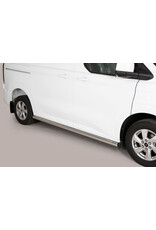 Schwellerrohre d=63 mm für Ford Transit / Tourneo Custom V710 ab Baujahr 11.23 und VW Transporter T7 2025+ mit kurzem und langem Radstand, poliert oder schwarz pulverbeschichtet